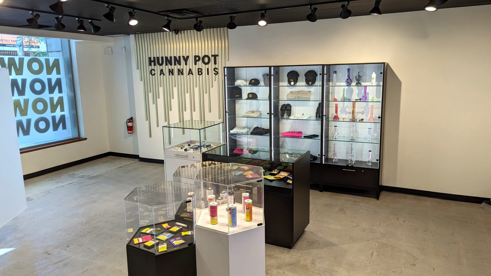 Interior of Hunny Pot Cannabis retail store