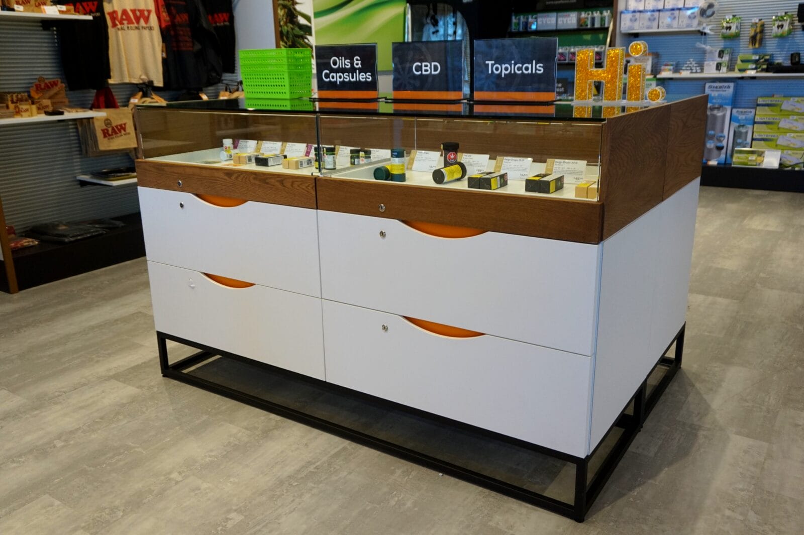 Display island, Sessions Cannabis